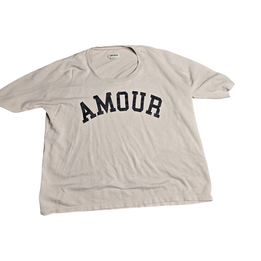 Zadig & Voltaire 'Amour' Short Sleeve Graphic Tee Size: S